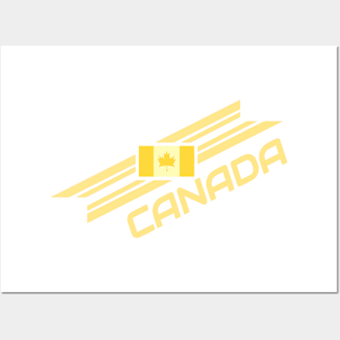 Minimalistic Gold Canada Flag Team Shirt Posters and Art